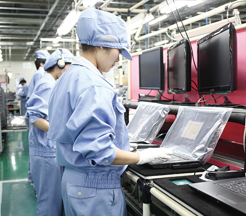 东芝信息机器（杭州）有限公司生产线