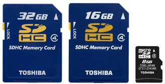东芝推出世界上首款大容量的32GB SDHC存储卡&mdash;&mdash;SD存储卡系列产品再次扩充