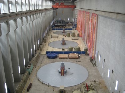 四川安谷水电站4号机组投产发电
