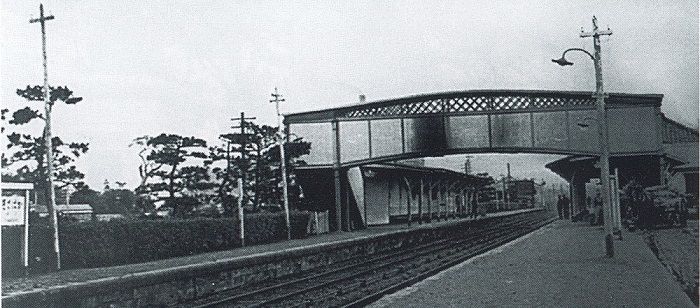 1908年左右铁路川崎站和新工厂附近的情形